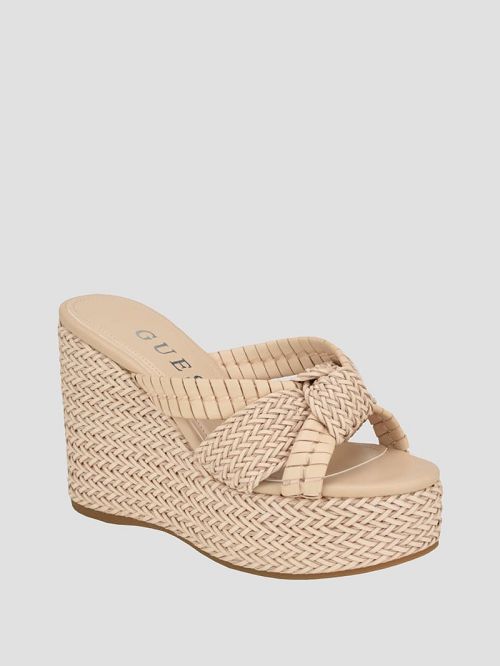Guess Eveh Knot Wedges Beige | GUESS-SN29749