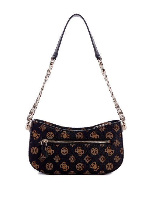 Guess Evelune Top-Zip Shoulder Bag Bruin | GUESS-SN29057