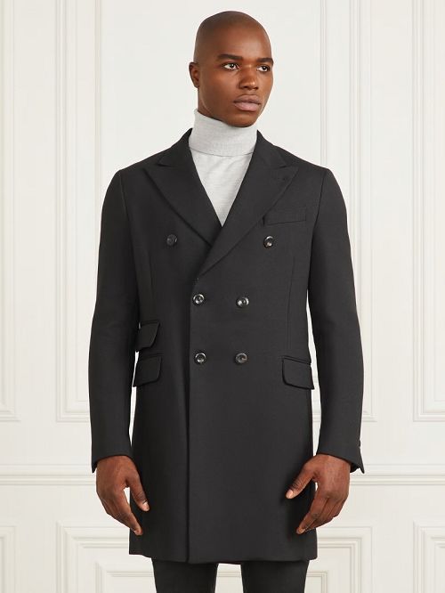 Guess Evening Double Breasted Coat Zwart | GUESS-SN30731