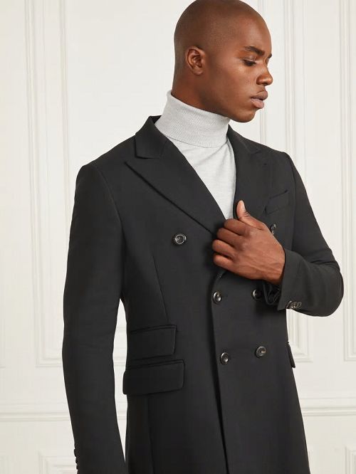 Guess Evening Double Breasted Coat Zwart | GUESS-SN30731