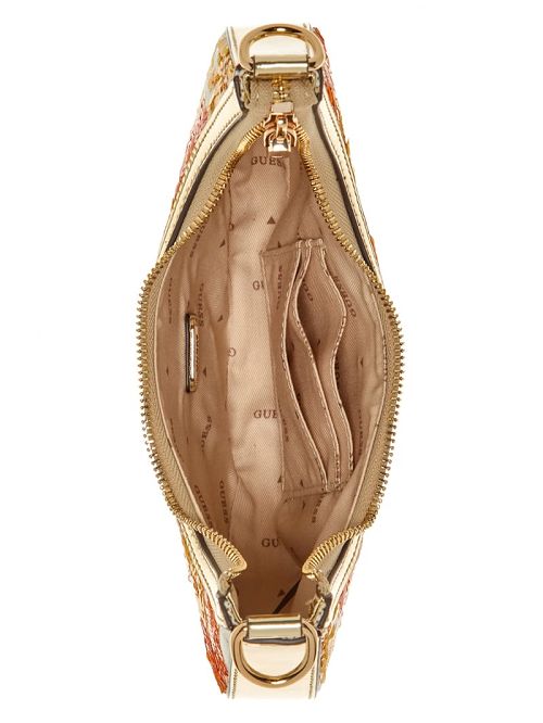 Guess Fabia Floral Crescent Hobo Bag Multi | GUESS-SN29187