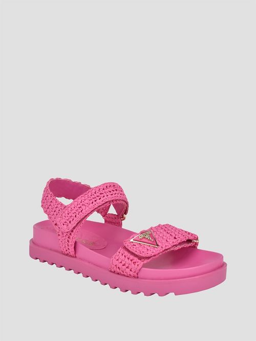 Guess Fabrica Woven Sandals Roze | GUESS-SN29720