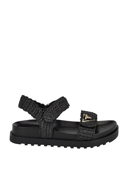 Guess Fabrica Woven Sandals Zwart | GUESS-SN29715