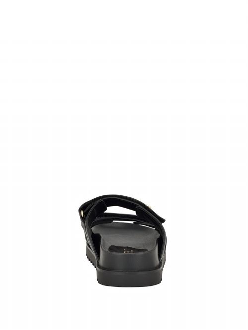 Guess Fabulon Two-Strap Slides Zwart | GUESS-SN29708