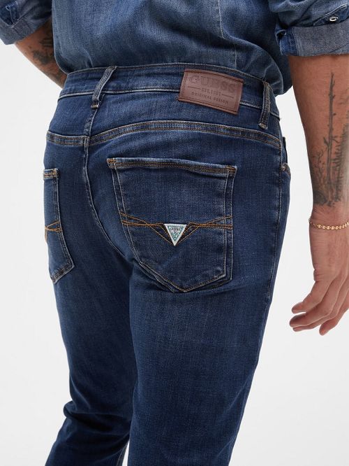 Guess Faded Skinny Jeans Blauw | GUESS-SN30449