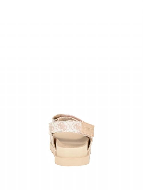 Guess Fadey Signature Sandals Beige | GUESS-SN29718