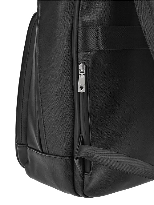 Guess Faux-Leather Saffiano Backpack Zwart | GUESS-SN31729