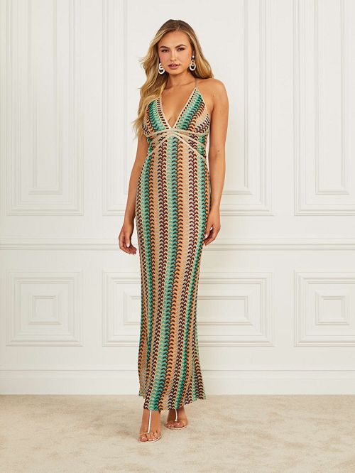 Guess Fearne Maxi Dress Multi | GUESS-SN26723