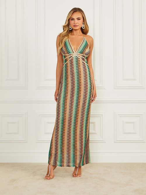 Guess Fearne Maxi Dress Multi | GUESS-SN26723