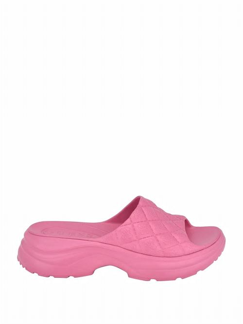 Guess Fenixy Quattro G Slides Roze | GUESS-SN29664