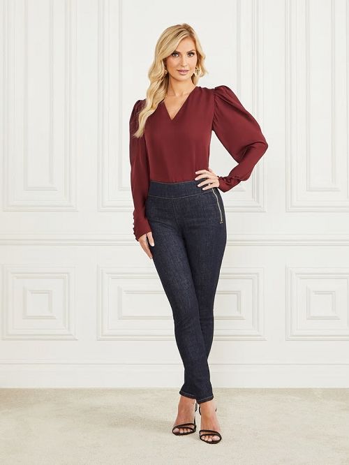 Guess Fernanda Silk Blouse Rood | GUESS-SN27186