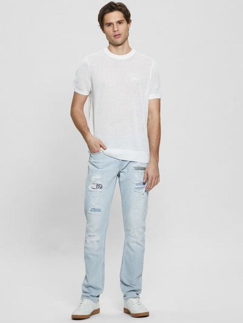 Guess Finnley Tapered Jeans Blauw | GUESS-SN30383