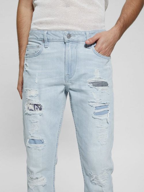 Guess Finnley Tapered Jeans Blauw | GUESS-SN30383