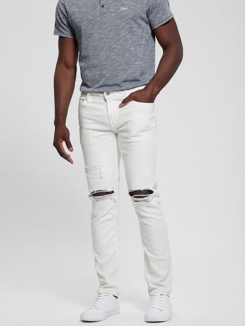 Guess Finnley Tapered Jeans Wit | GUESS-SN30411