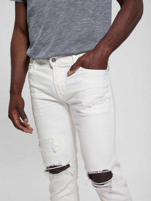 Guess Finnley Tapered Jeans Wit | GUESS-SN30411