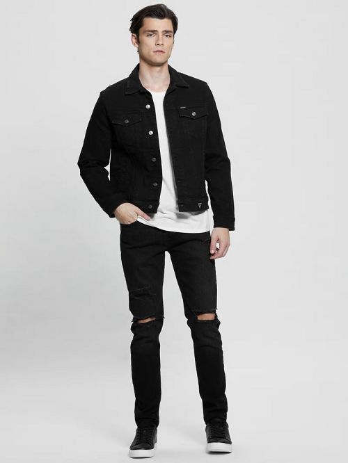 Guess Finnley Tapered Jeans Zwart | GUESS-SN30418