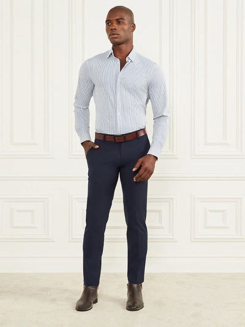 Guess Formal Button-Up Shirt Blauw | GUESS-SN31188