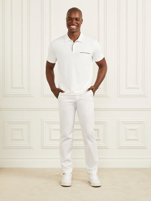 Guess Formal Performance Polo Shirt Wit | GUESS-SN31086