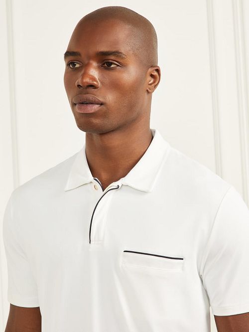 Guess Formal Performance Polo Shirt Wit | GUESS-SN31086