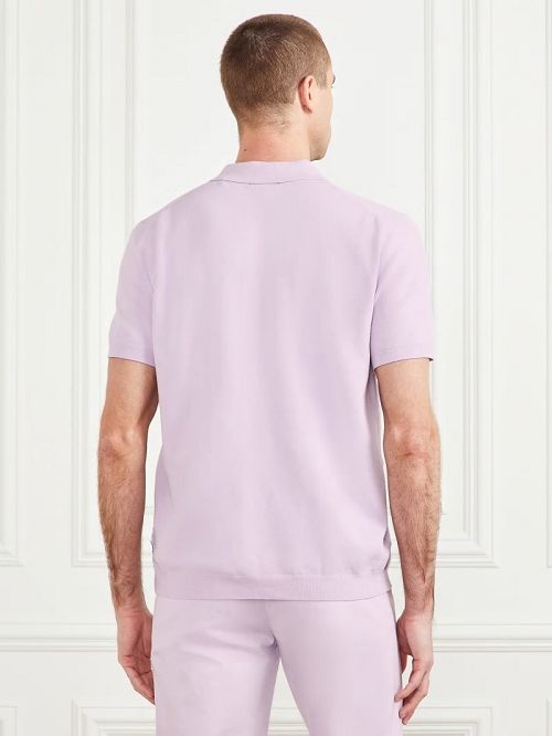 Guess Formal Performance Sweater Polo Paars | GUESS-SN30976