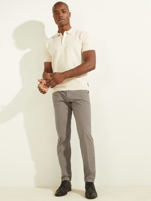 Guess Formal Performance Sweater Polo Wit | GUESS-SN31074