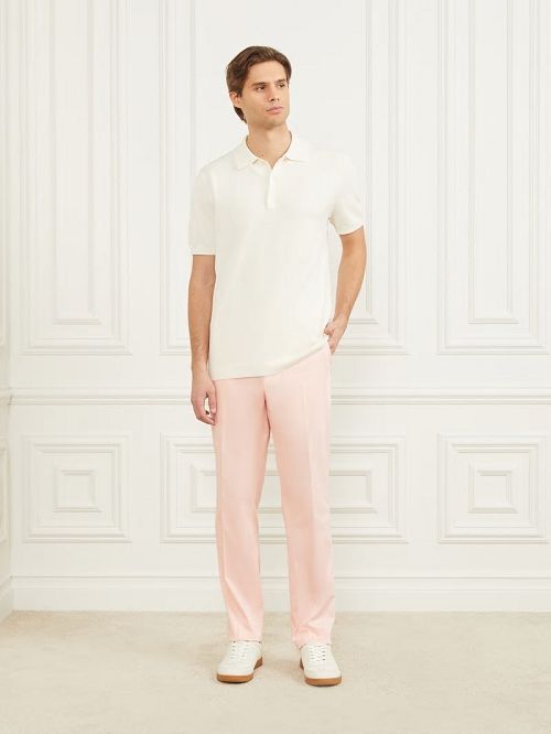 Guess Formal Performance Sweater Polo Wit | GUESS-SN31143
