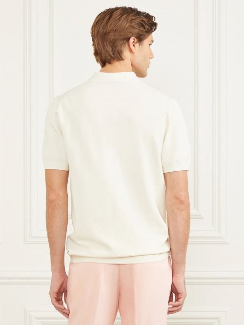 Guess Formal Performance Sweater Polo Wit | GUESS-SN31143