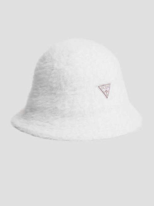 Guess Fuzzy Bucket Hat Wit | GUESS-SN30166