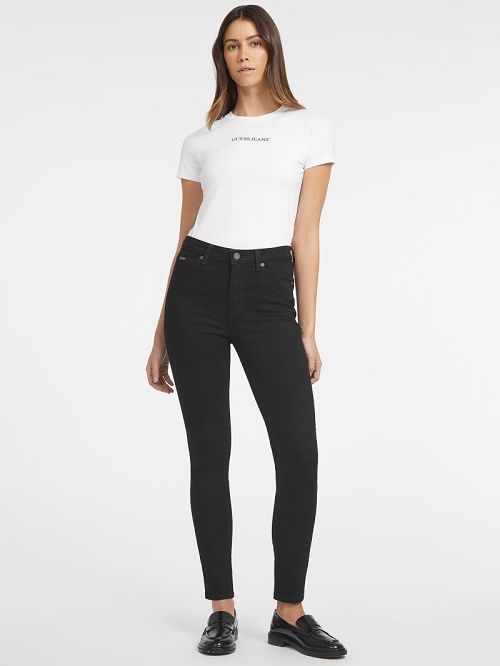 Guess G05 High-Rise Skinny Jeans Zwart | GUESS-SN26595