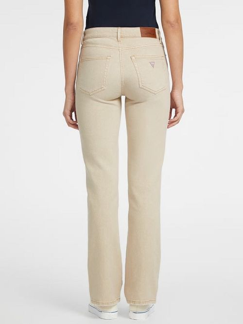 Guess G08 Mid-Rise Straight Jeans Beige | GUESS-SN26560