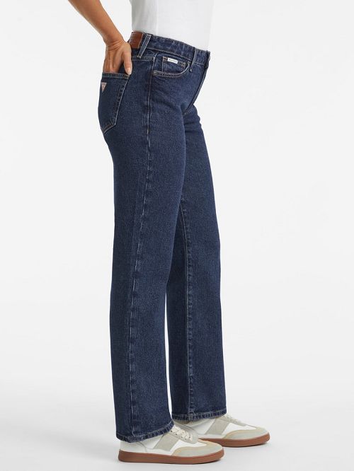 Guess G08 Mid-Rise Straight Jeans Blauw | GUESS-SN26631