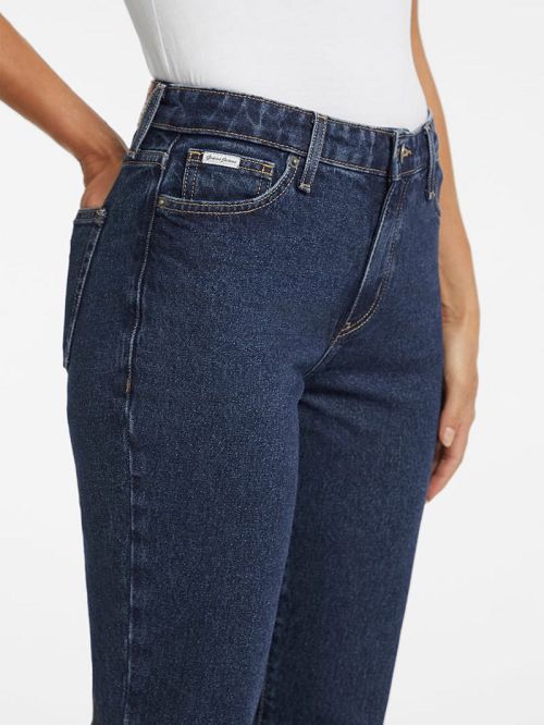 Guess G08 Mid-Rise Straight Jeans Blauw | GUESS-SN26631