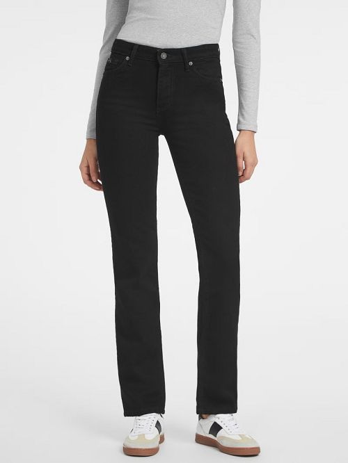 Guess G08 Mid-Rise Straight Jeans Zwart | GUESS-SN26630