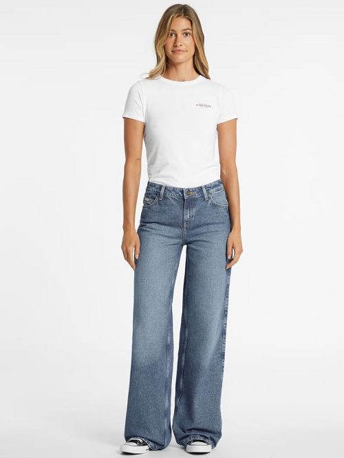 Guess G11 Wide-Leg Jeans Blauw | GUESS-SN26606