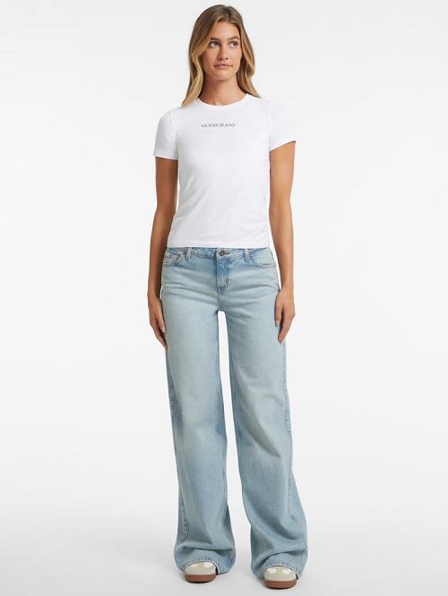 Guess G11 Wide-Leg Jeans Blauw | GUESS-SN26569