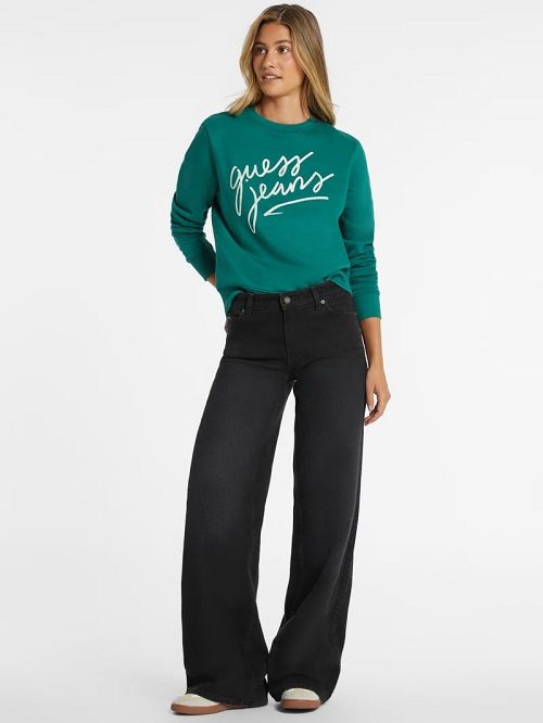 Guess G11 Wide-Leg Jeans Zwart | GUESS-SN26562