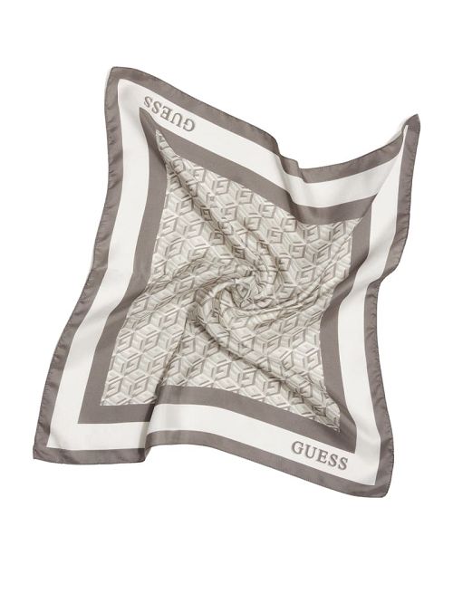 Guess G Cube Silk Scarf Wit | GUESS-SN30192
