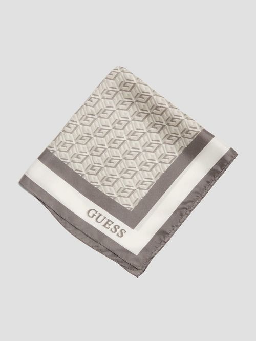 Guess G Cube Silk Scarf Wit | GUESS-SN30192