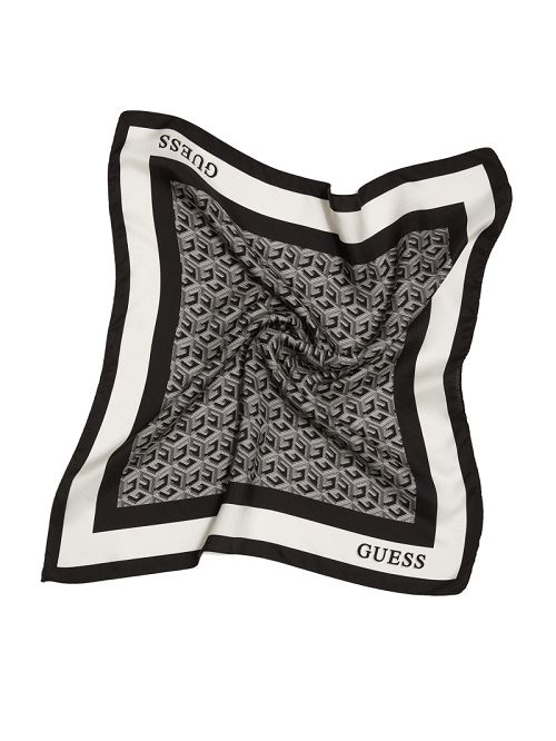 Guess G Cube Silk Scarf Zwart | GUESS-SN30196