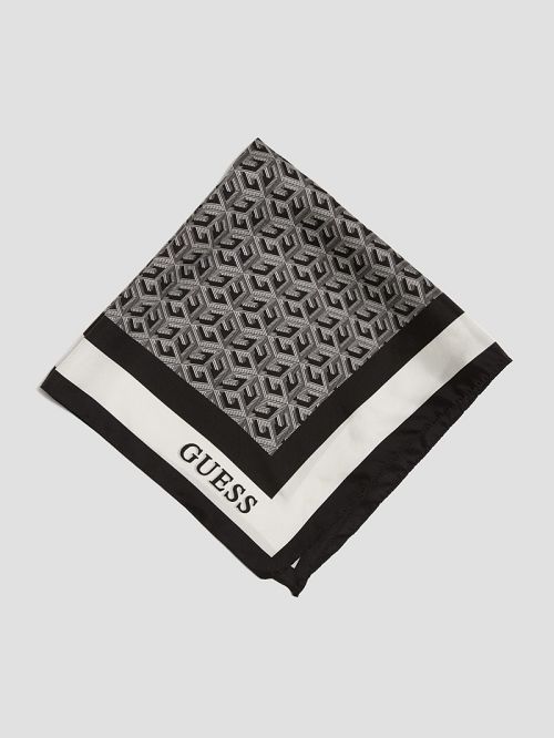Guess G Cube Silk Scarf Zwart | GUESS-SN30196