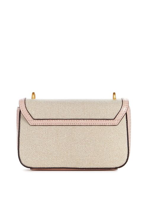 Guess G Status Snake-Embossed Mini Crossbody Roze | GUESS-SN28860
