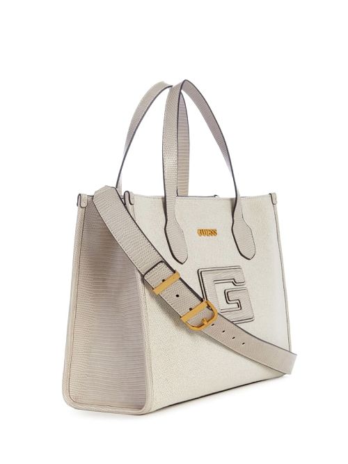 Guess G Status Snake-Embossed Tote Grijs | GUESS-SN29412