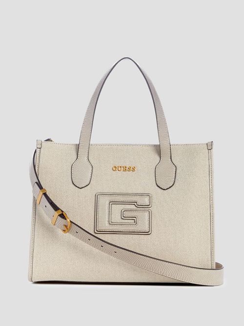 Guess G Status Snake-Embossed Tote Grijs | GUESS-SN29412