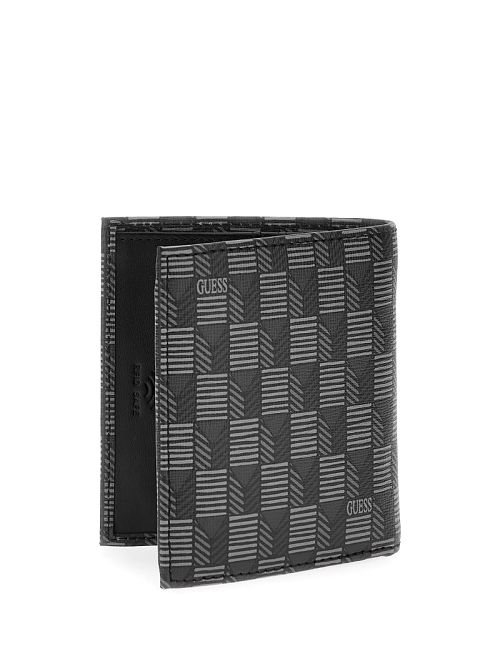 Guess G Wave Billfold Wallet Zwart | GUESS-SN31735
