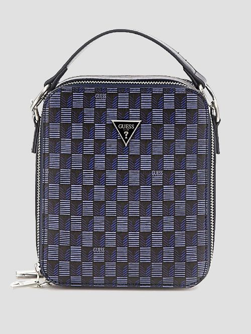 Guess G Wave Double Zip Crossbody Bag Blauw | GUESS-SN31723