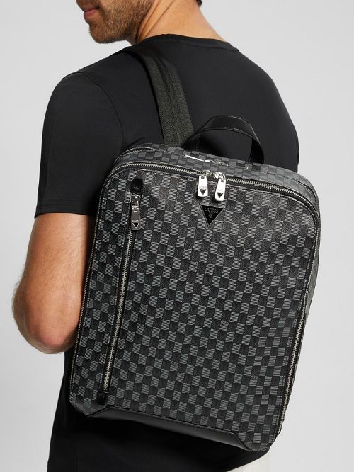 Guess G Wave Squared Backpack Zwart | GUESS-SN29484