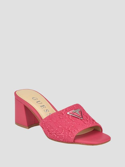 Guess Gables Block Heel Sandals Roze | GUESS-SN29847