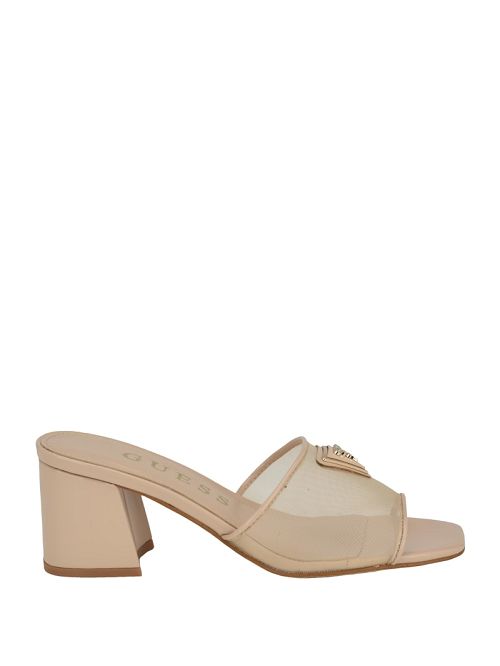 Guess Gables Mesh Mules Beige | GUESS-SN29754
