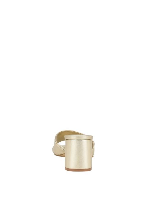 Guess Gallai Block Heel Mules Goud | GUESS-SN29862