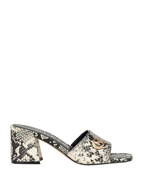 Guess Gallai Block Heel Mules Zwart | GUESS-SN29585